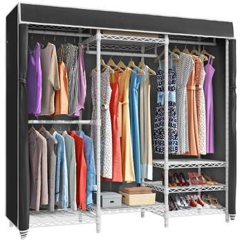 Vipek S3 I2 Heavy Duty Garment Rack With Adjustable Shoe Rack, Free  Standing Clothes Rack Custom Closet Rack, Black : Target