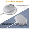 BONGEEK AirPods Pro Case Cover,Soft Silicone Protective Cases Cover Skin for Apple AirPod Pro 2 Charging Case Keychain Front LED Visible,Gray - 3 of 4