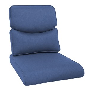 Buenhomino Deep Seat Outdoor Cushion Set 25"x22",Bench Outdoor Chair Cushion, Outdoor High Back Chair Cushion Seat Pad for Patio Furniture - 1 of 4