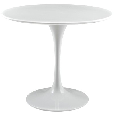 Lippa Round Wood Top Dining Table White, Modway Lippa 36 Dining Table