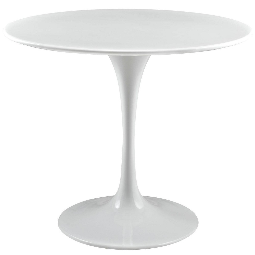 Photos - Dining Table Modway 36" Lippa Round Wood Top  White  