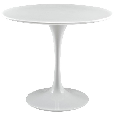 Lippa Round Wood Top Dining Table White, 36 Round Kitchen Table White