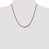 Black Bow Jewelry 3.5mm 14k Yellow Gold Solid Diamond Cut Rope Chain Necklace - 2 of 4