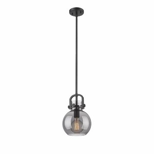 Newton Sphere - 1 Light Stem Hung Pendant In Industrial Style-11.25 Inches Tall and 8 Inches Wide - 1 of 1