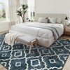 Living Room Rug Modern Geometric Washable Rug Non Slip Low Pile Floor - 3 of 4