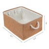 REGALWOVEN Cotton Collapsible Lightweight Sturdy Open Storage Bins 3 Pcs - 4 of 4
