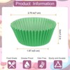 Unique Bargains Greaseproof Disposable Standard Size Cake Cookie Baking Cups 100 Pcs - 2 of 4