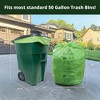 Simply Bio 55 Gallon Compostable Trash Bags Flat-Top, Heavy Duty Extra Thick 2 Mil, 208.2 Liter, 12 Bags, Large Lawn and Yard Waste Bag - 3 of 4