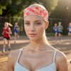 Unique Bargains Elastic Sport Headband Pink 1 Pc - 2 of 4