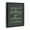 Stupell Industries Leaves Are Falling Black Floater Framed Canvas Wall Art - 3 of 4