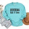 Simply Sage Market Women's Herding Kids and Cows Long Sleeve Garment Dyed Tee - 3 of 4
