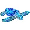 Women's Design By Humans Blue And Green Watercolor Sea Turtle By Maryedenoa Racerback Tank Top - 2 of 3