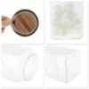 Unique Bargains Durable Sunflower Pattern Decorative Glass Jar with Lid 1 Pc - 4 of 4