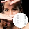 Unique Bargains Eye-catching Face Rhinestone Stickers Silver Tone 1 Pc - 2 of 4
