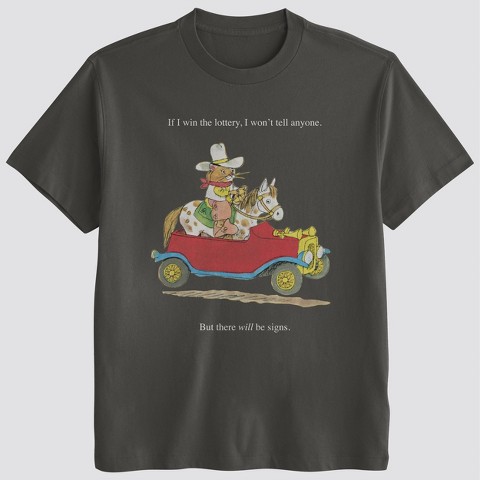 Мужские футболки Richard Scarry Men's Richard Scarry Lottery Graphic T-Shirt - Black M