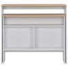 vidaXL Bar Table with 2 Table Tops White 51.2"x15.7"x47.2" - 4 of 4