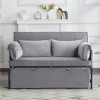 VYNXARIA 46inch Pull-out Sleeper Sofa bed, can be easily converted into a twin size bed,Gray - 4 of 4