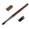 Unique Bargains Large Flat Mouth Nail Painting Brushes for Polish Painting Home DIY Brown 1 Pc - 3 of 4