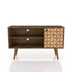 Liberty Mid-Century Modern 2 Shelves and 1 Door TV Stand for TVs up to 46" - Manhattan Comfort - 1 of 4