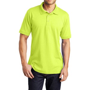 Mafoose Men's Short Sleeve Casual Tall Core Blend Jersey Knit Polo T-shirt - 1 of 4