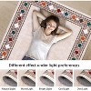 Modern Bathroom Runner Rug, Washable Hallway Accent Rug, Geometric Border Non Slip Area Carpet for Entryway Living Room Laundry Kitchen - 4 of 4