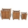 vidaXL Raised Bed Set 3 Pieces Bamboo with Nylon Lining - 2 of 4
