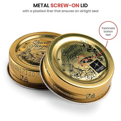 Set of 12 Clear Glass Airtight Mason Jars, 17 oz.