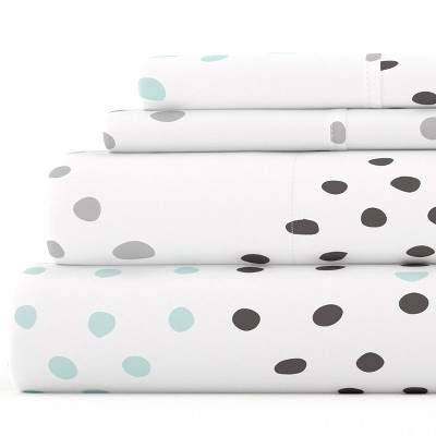 Stripes & Dots Patterns 4PC Sheet Set - Extra Soft, Easy Care - Becky Cameron