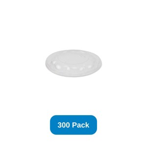 Jaya Lid for 24-48 oz Jaya Salad Bowl Compostable PLA Clear - Case of 300 - 1 of 2