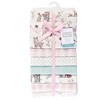 Hudson Baby Infant Girl Cotton Flannel Receiving Blankets Bundle, Enchanted Forest, One Size - image 2 of 2