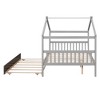 YOOCOZZ  Full Size House-Style Wooden Bed with Twin Trundle - 3 of 4