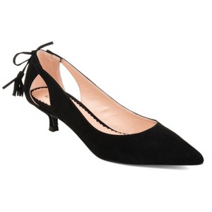 Journee Collection Womens Bindi Pointed Toe Kitten Heel Pumps - 1 of 4