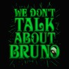 Juniors Womens Encanto We Don't Talk About Bruno Green Text Racerback Tank Top - 2 of 4