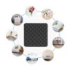 Unique Bargains EVA Square Self-Stick Non-Slip Anti-Scratch Floor Glide Furniture Pads Black 1.5" x 1.5" x 0.16" 8 Pcs - 3 of 4
