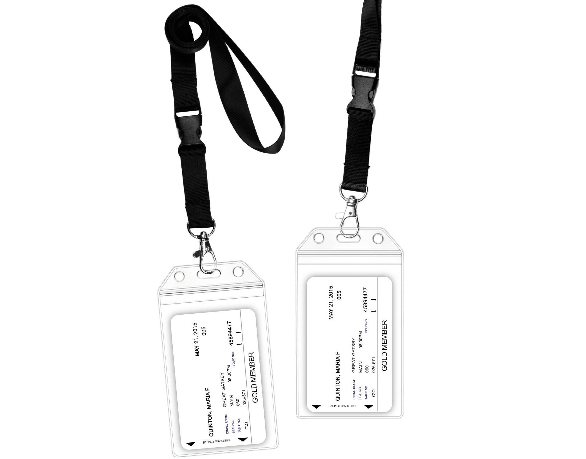 Greatshield 2 Pack Cruise ID Badge Holder with Lanyard & Water Resistant, Cruise lanyards with ID Holders, Lanyards for Cruise Ship Cards - Black