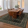 Washable Bordered Geometric Rug Non Slip Low Pile Rug Soft Contemporary Floor Cover Foldable Indoor Carpet for Living Room Bedroom Playroom Nursery - 3 of 4