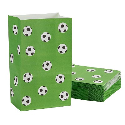 Juvale 36-Pack Soccer Party Favor Bag Treats Gift Bags for Kids Boys Birthday, 5.1 x 8.7 x 3.2 In