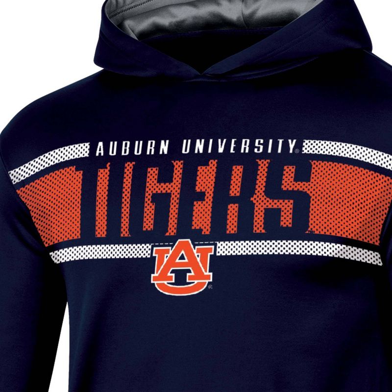 NCAA Auburn Tigers Boys&#39; Poly Hooded Sweatshirt, 3 of 4