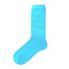 Turquoise Slouch Socks the Sock Panda (Women's Sizes, Adult Medium) - Midweight - 4 of 4