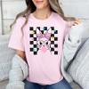 Simply Sage Market Women's Checkered Groovy Bunny Short Sleeve Graphic Tee - 2 of 3