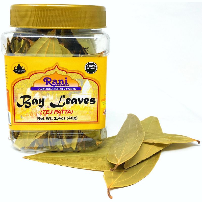 Bay Leaves Whole Hand Selected Extra Large - 1.4oz (40g) - Rani Brand Authentic Indian Products, 2 of 8