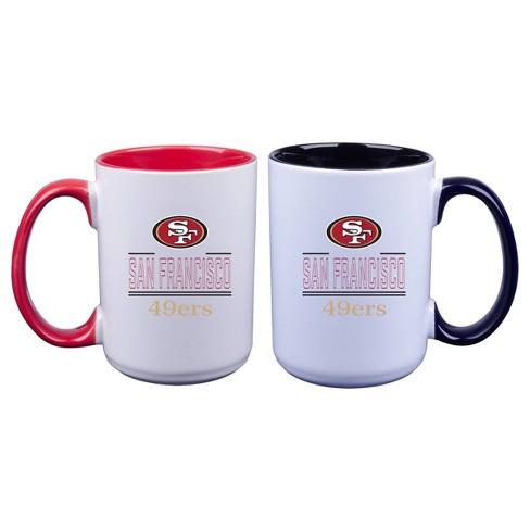 NFL San Francisco 49ers 16oz Home & Away Mug Set - 2pk