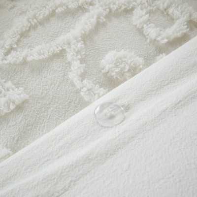 White King/Cal King Cotton Chenille Textured Sham Set