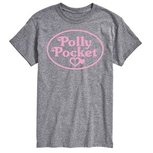 Men's - Polly Pocket - Polly Pocket Pink Logo Short Sleeve Graphic T-Shirt - 1 of 3