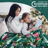 Christmas Throw Blanket for Couch 60x50,Green Winter Holiday Festival Cute Xmas Balls Ornament Blankets - 4 of 4