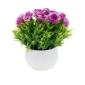 Unique Bargains Artificial Plants Semi-Circle Water Lily Plastic 2.76"x2.76"x5.91" 1 Pc - 1 of 4