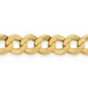 Black Bow Jewelry Mens 8.25mm 14K Yellow Gold Solid Lightweight Flat Curb Chain Bracelet - 2 of 4