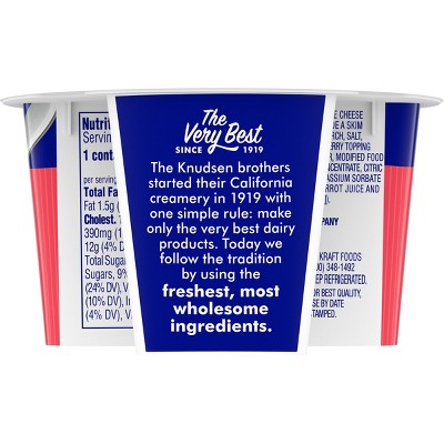 Knudsen Strawberry Cottage Cheese Doubles - 4.7oz