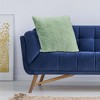 HGTV Curlicue Faux Fur Pillow Snowbound 14 x 20 inches - 2 of 3