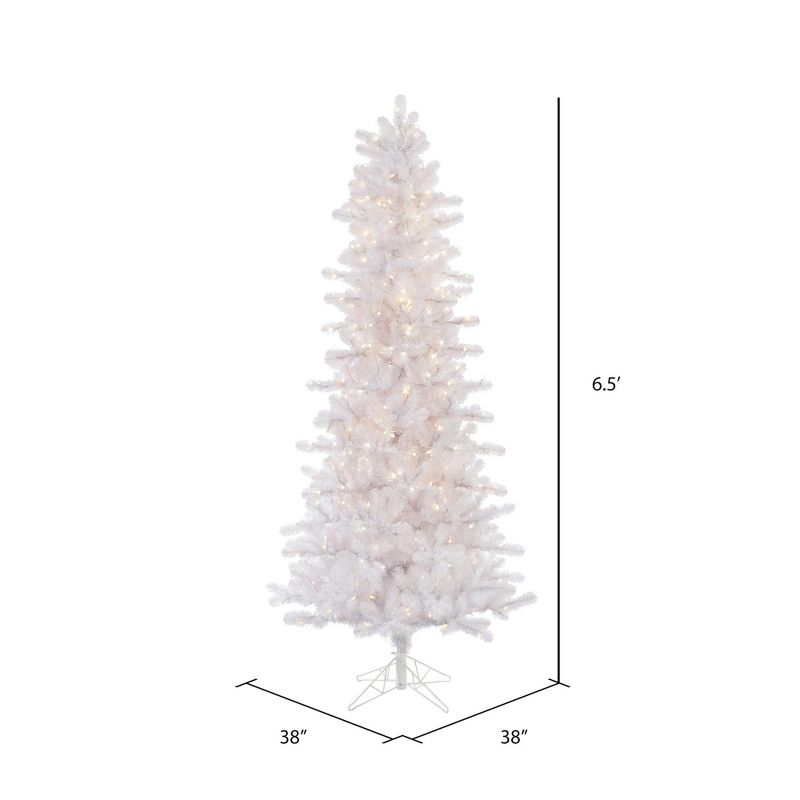 Vickerman Crystal White Pine Slim Artificial Christmas Tree, 3 of 7
